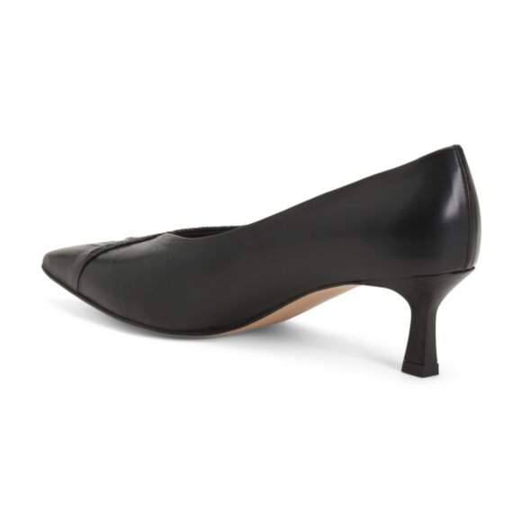 NEW NAPOLEONI Made In Italy Leather Pinched Heels in black for women 726 10j5 - Picture 2 of 5